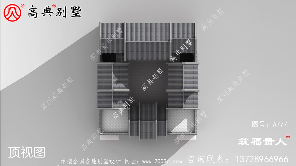 中式仿古豪华房子外观图高端大气，风格崭新