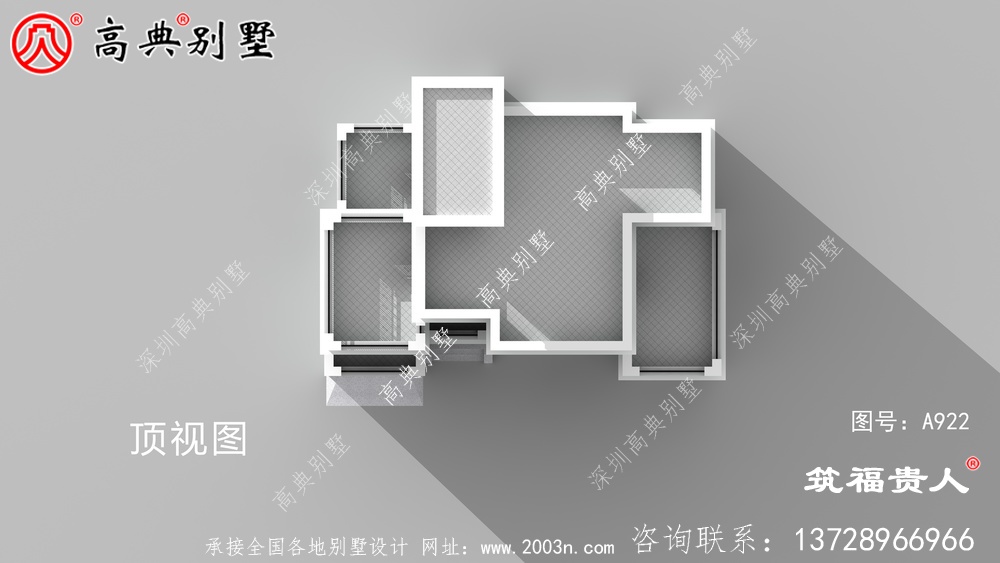 三层复式房子设计图，平屋顶房子带阳台