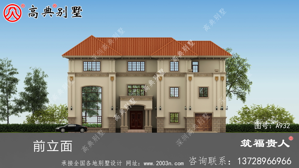 清新自然欧式建造二层小房子，高档农村自建别墅