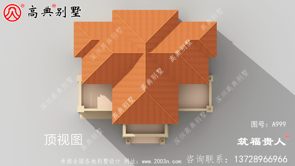 三层欧式风格自建房子设计图纸，外型高大上