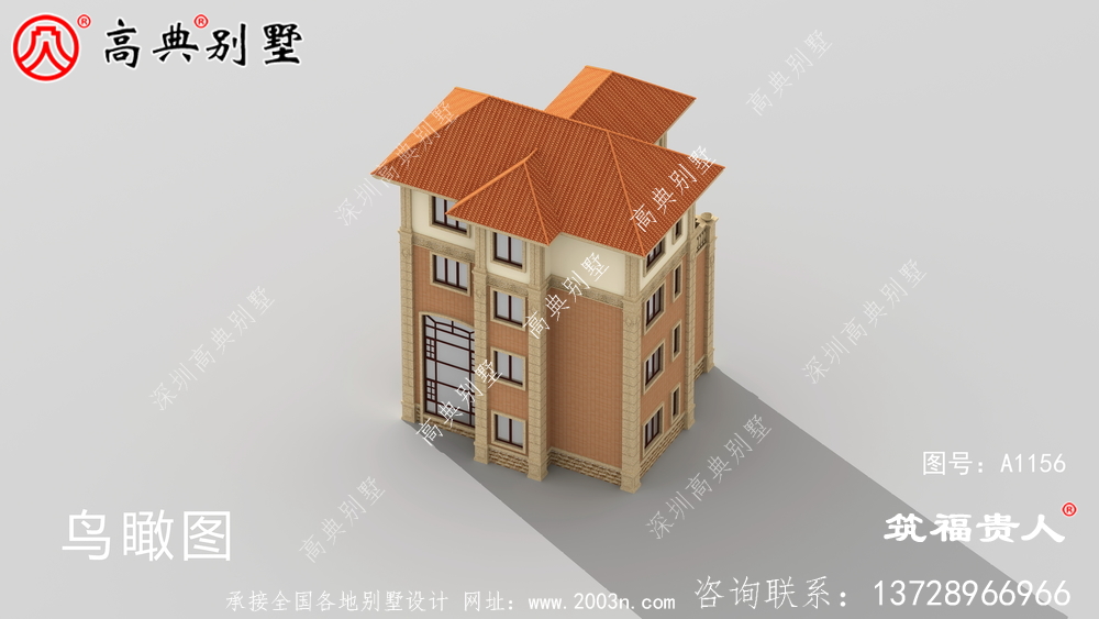 简易法式风格四层建筑图纸