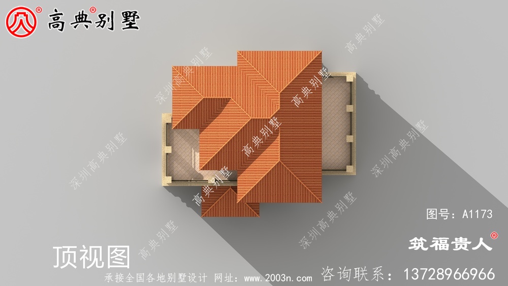 漂亮的欧式风格三层楼房设计图