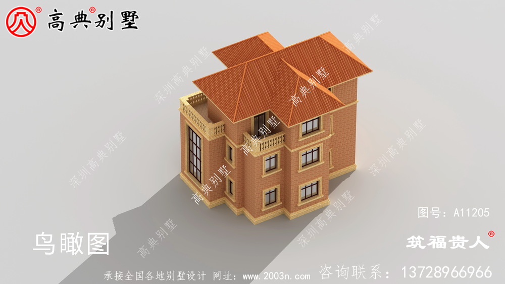 大方自建三层楼房设计图纸