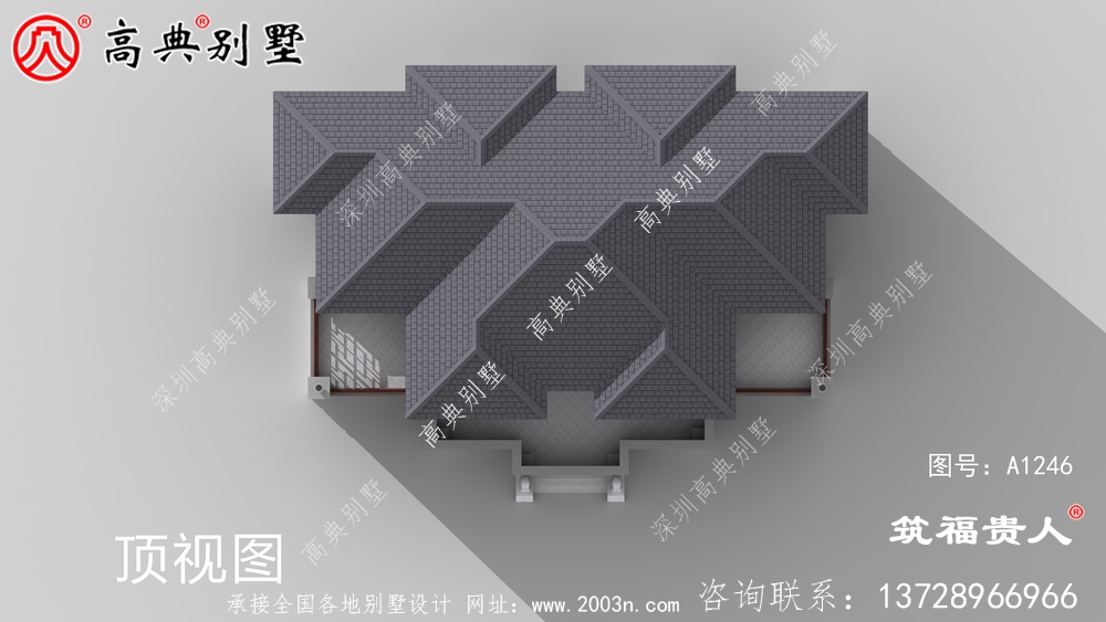 新中式独特三层房子设计图纸