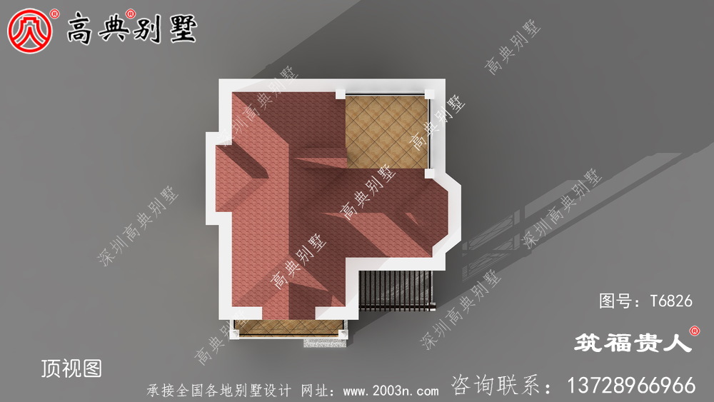 优雅的欧式风格两层房子设计图