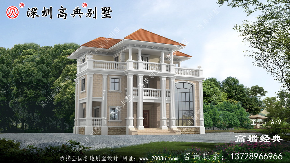 现在农村经济发展得很好，家家户户基本都建上了别墅