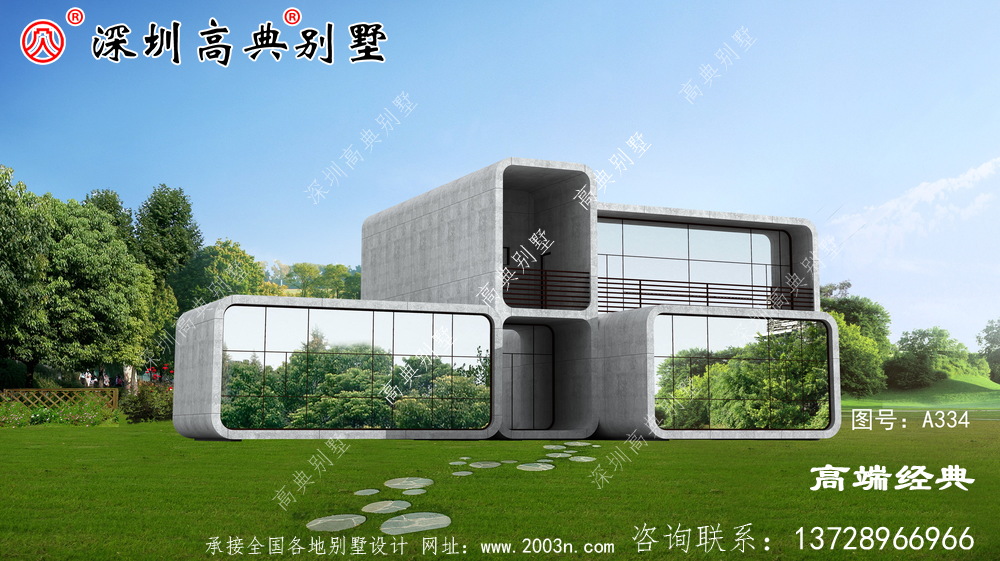 二层方正小户型自建房户型图，简易实用