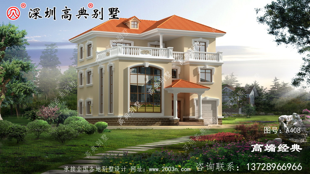 农村复式二层半自建房图，这样建的房子，住着更舒适