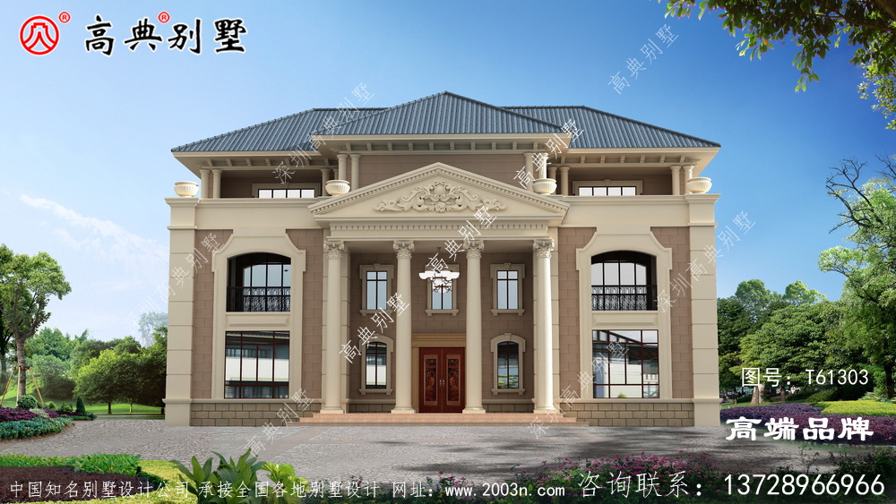 农村自建房设计图大全造型简单，施工很省事。