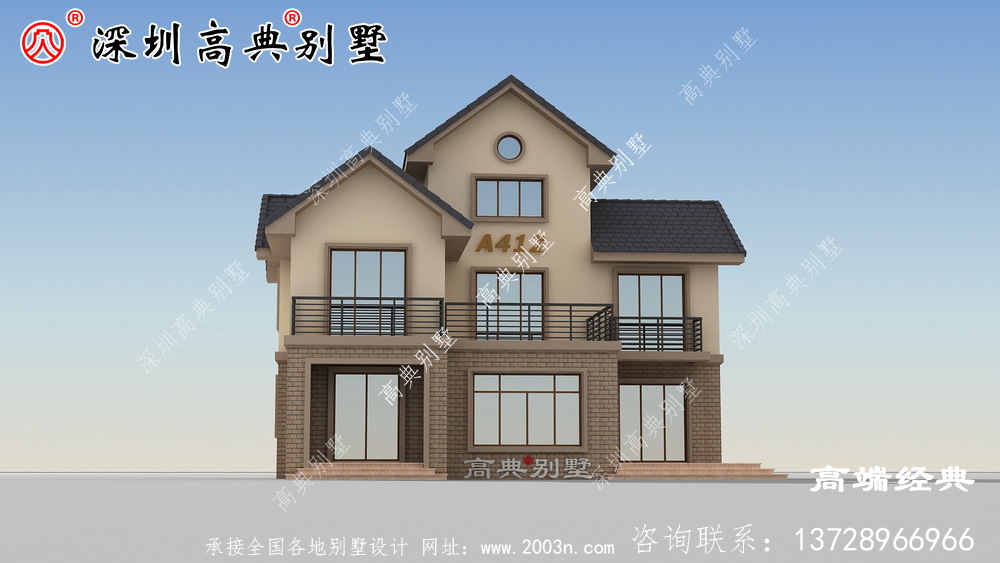 农村二楼半自营住宅照片，户型合理实用，适合农村建设。