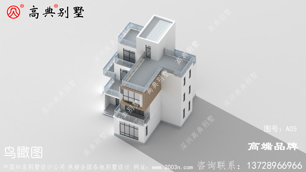 别墅颜色外观效果图造型简约气派