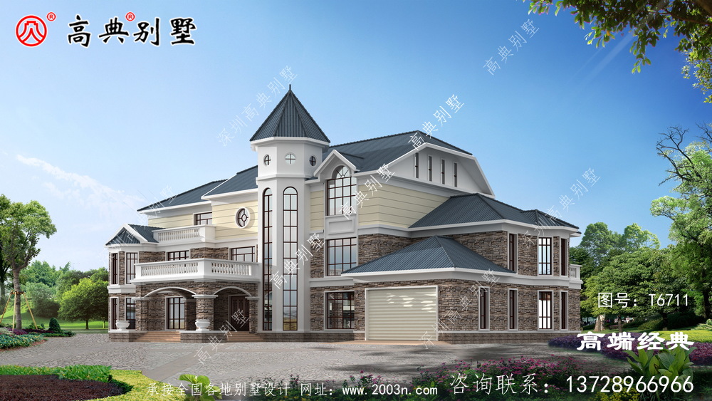 农村建房，看看这款独特的三层新住宅吧！