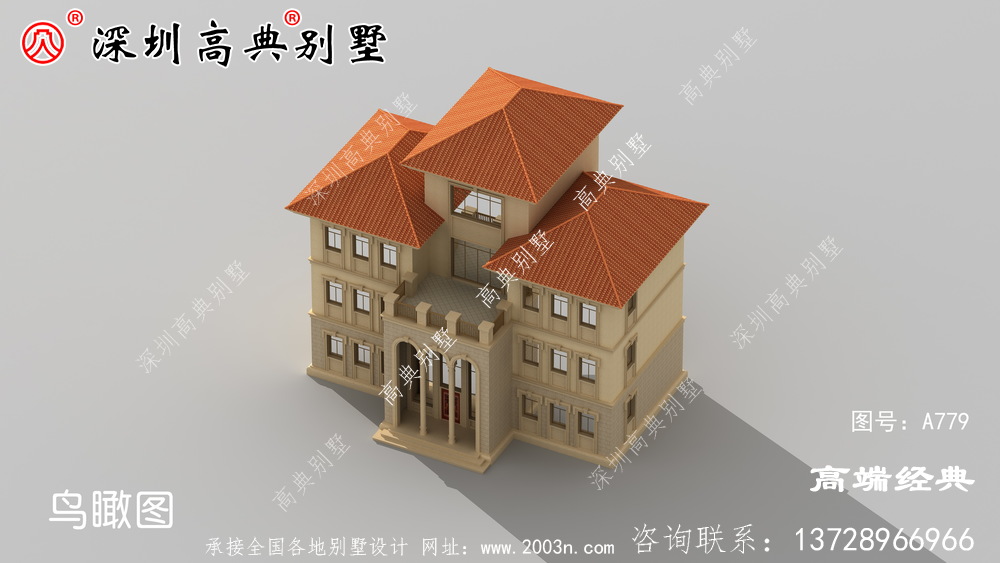 农村三层半自建住宅设计图纸，户型多气派。