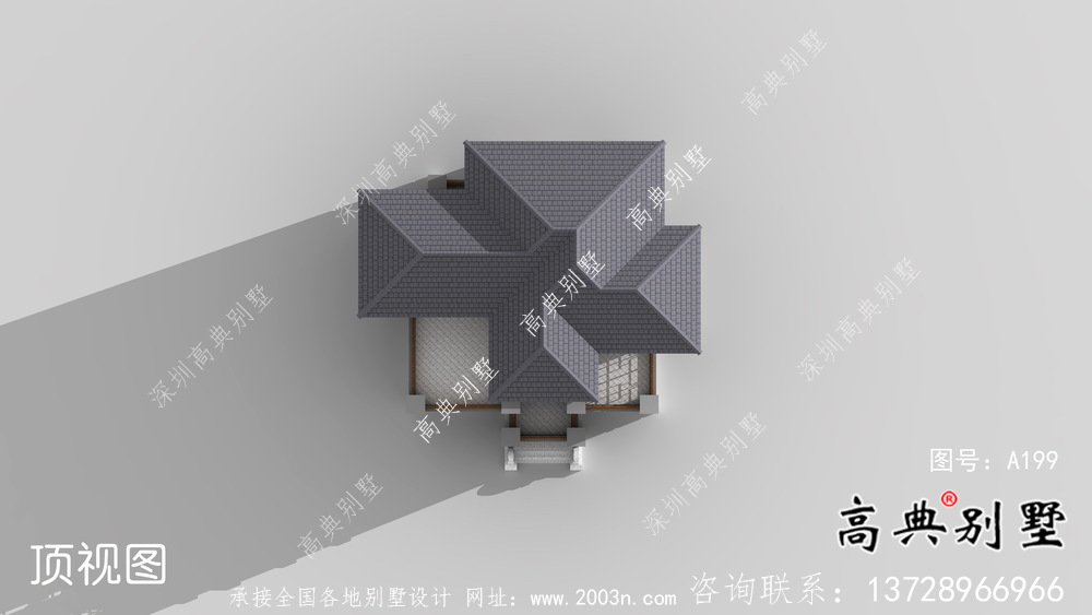 本年度最新款三层小户型房屋农村别墅设计图