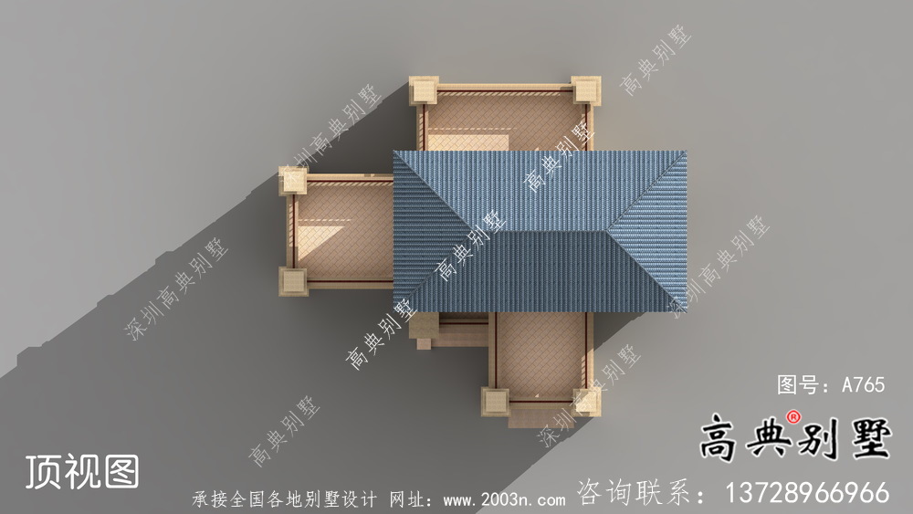 清新四层简单欧式别墅最新设计效果图纸