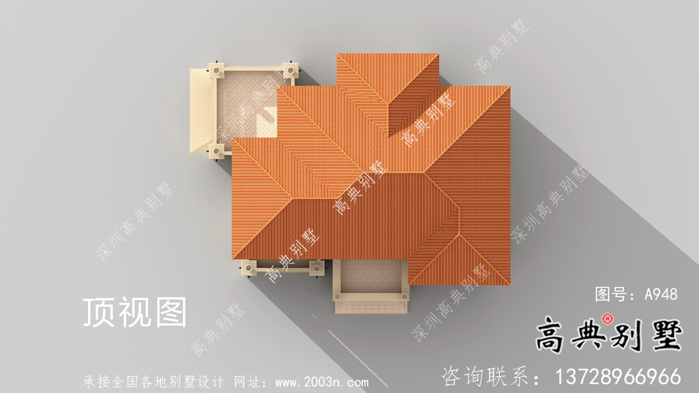 实用简易两层简单欧式风格别墅设计图纸