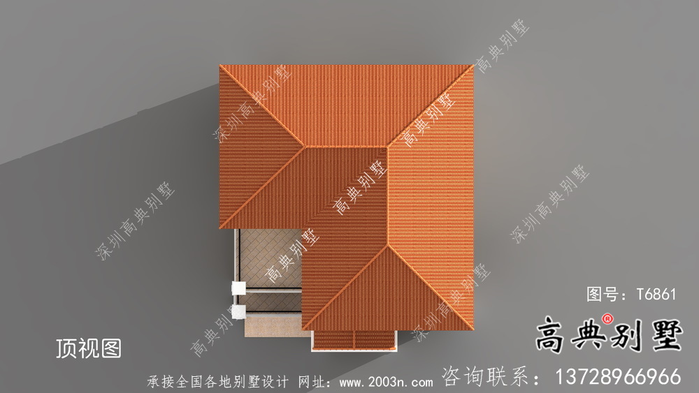 外观简易带车库简单欧式风格住宅建筑设计图