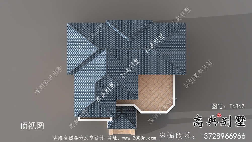 多卧室结构外观大气的别墅建筑设计图