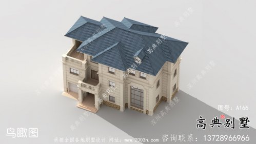 农村自建三层法式别墅设计图纸