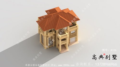 三层简单欧式设计风格建筑设计图+设计效