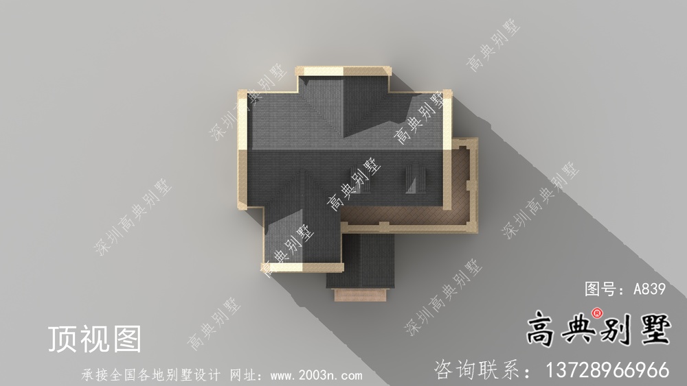 大气三层法式别墅设计效果图