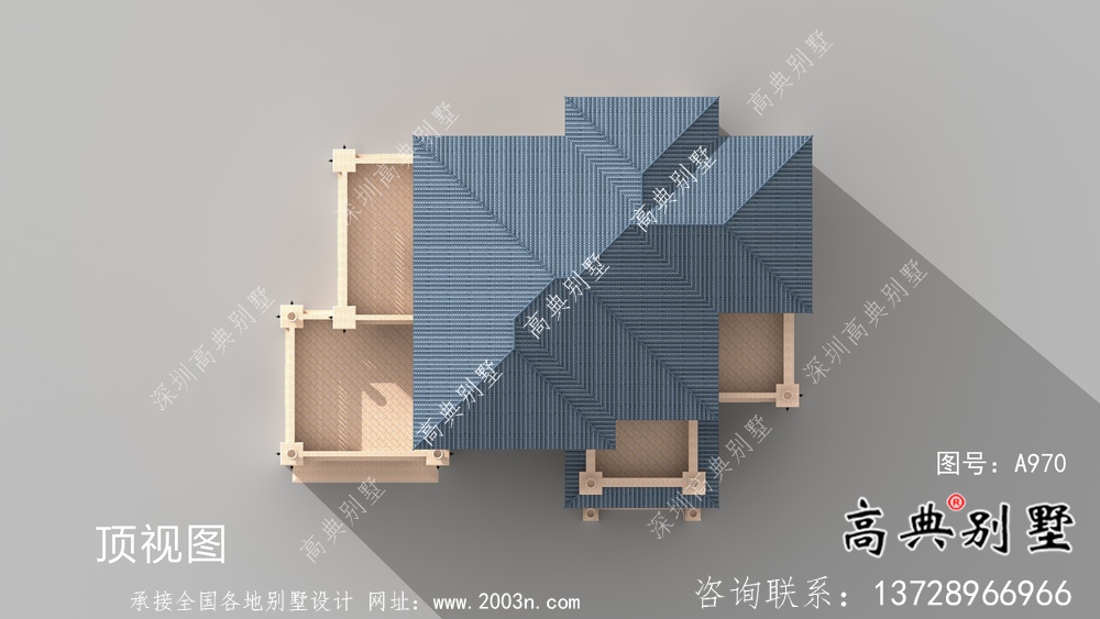 文雅三层简单欧式别墅设计工程图纸