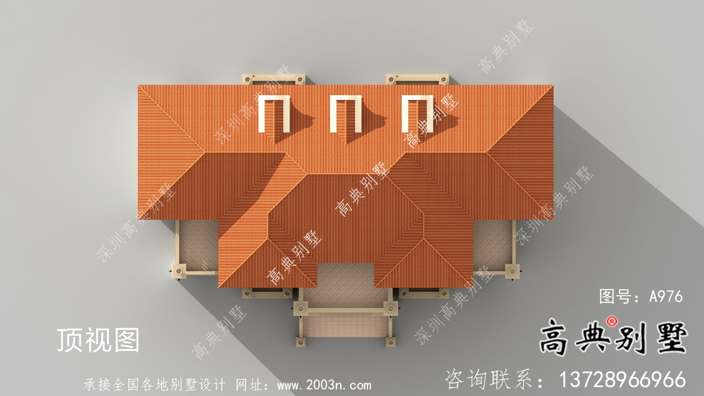 简单欧式三层意大利风格豪华别墅设计图纸