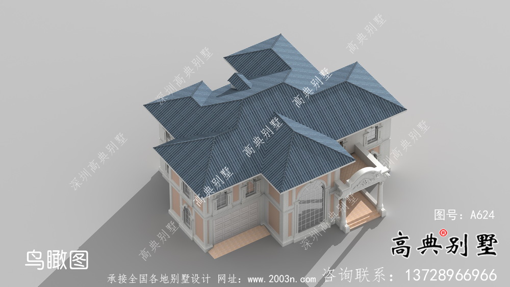 大气法式风格农村建造别墅设计图纸