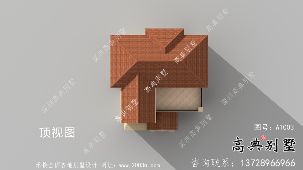 简单欧式三层别墅带车库及大露台设计施工图纸