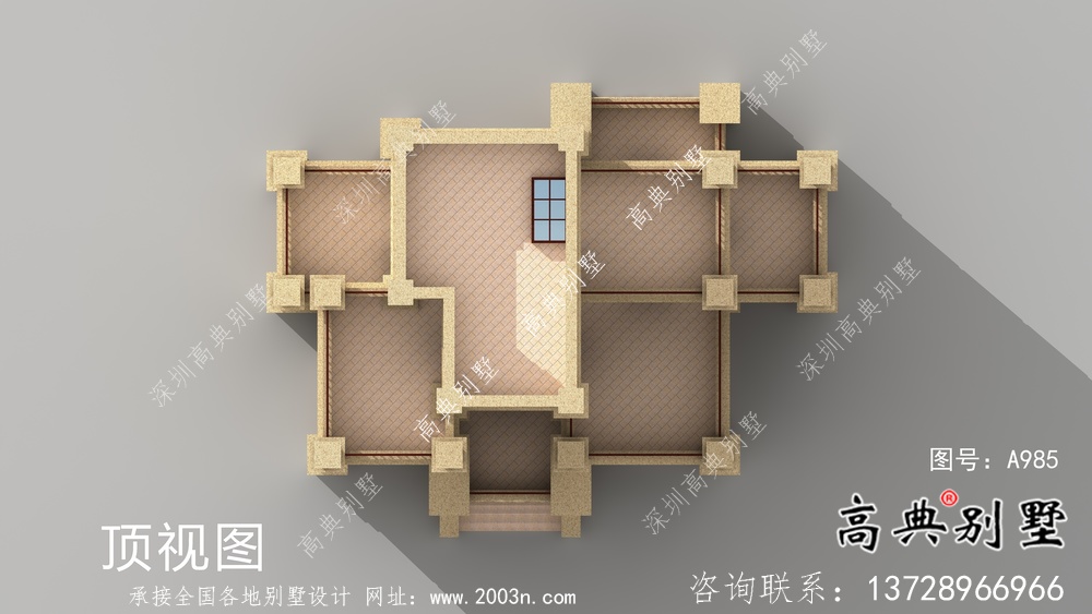 简欧风格美观大方六层新农村建设别墅设计图