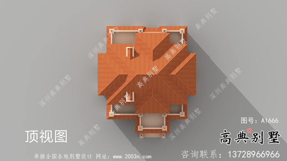 农村四层简单欧式自建别墅成套施工效果图