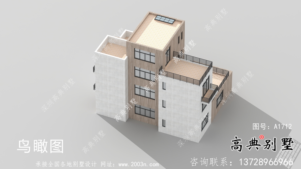 自建三层现代风别墅设计图纸及施工图