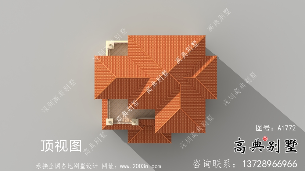 奢华简单欧式古典四层自建别墅设计实际效果工程图纸