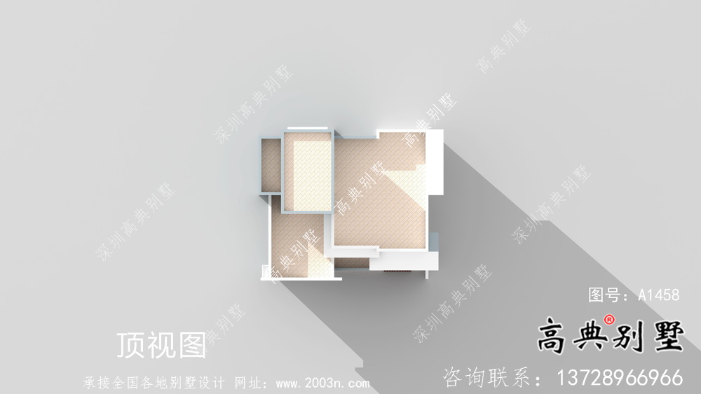 现代风格平屋顶别墅设计图附带效果图