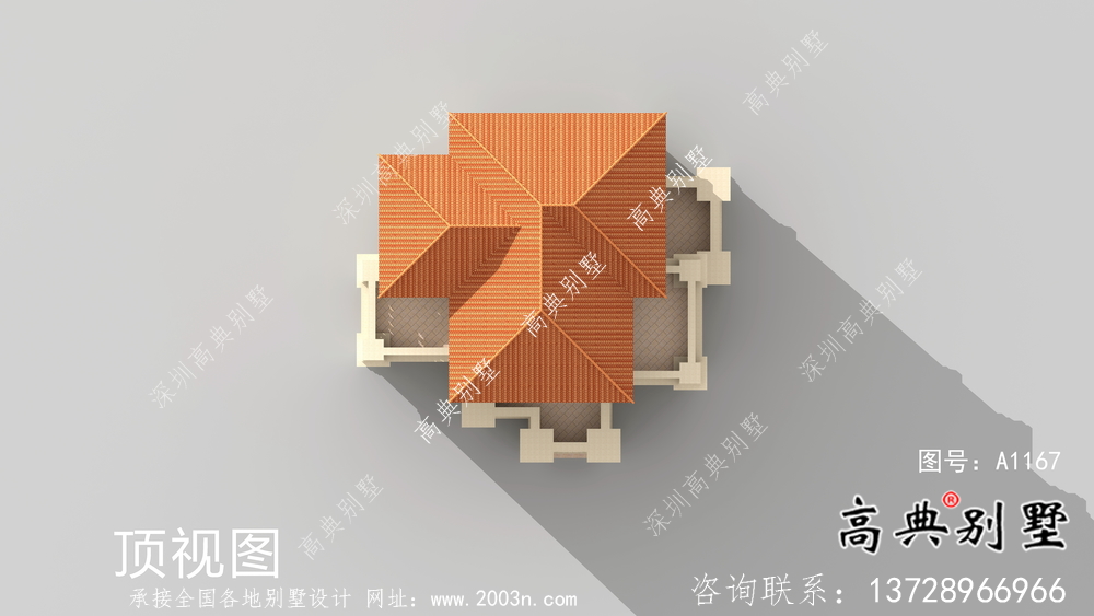 简单欧式三层别墅平面设计图及效果图