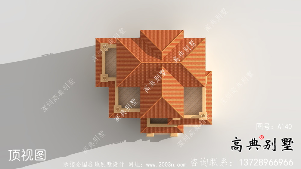 四层带（车库）意大利风别墅设计图纸+效果图