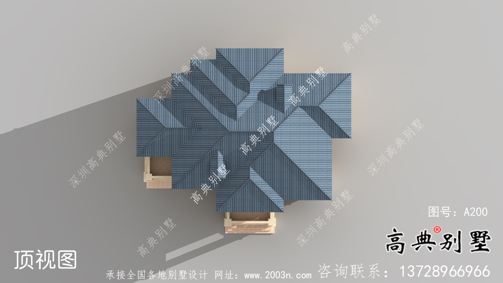 简单欧式中小型简洁别墅建筑施工图+效果图