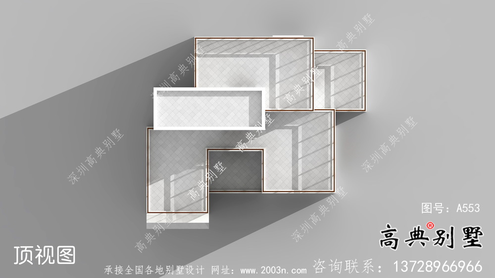 现代简约风四层别墅设计图纸及平面设计图