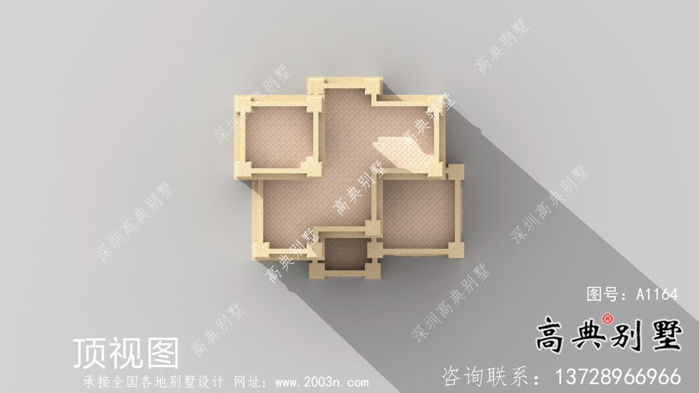 大露台三层简单欧式别墅设计效果图