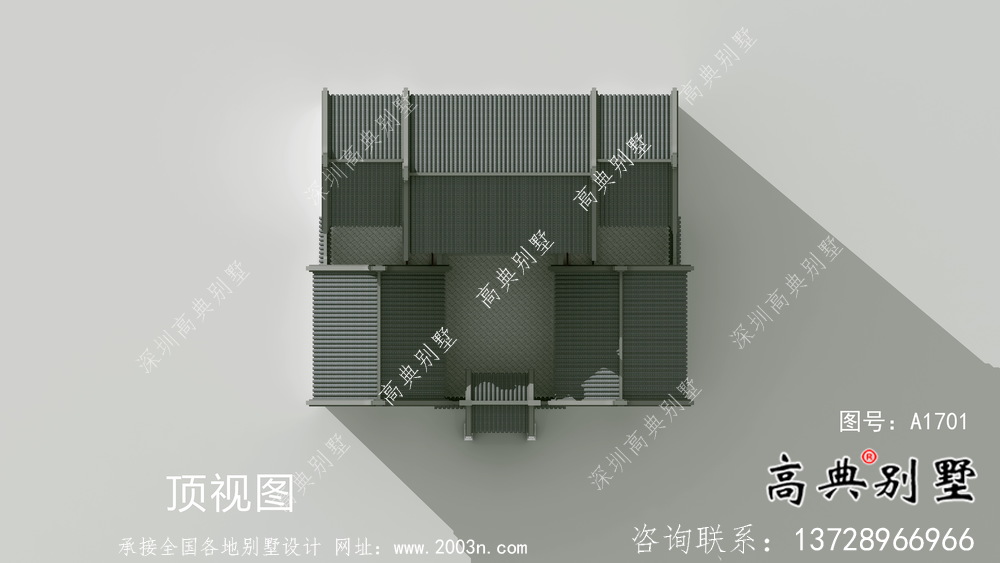 南方新农村美丽新中式四合院设计图