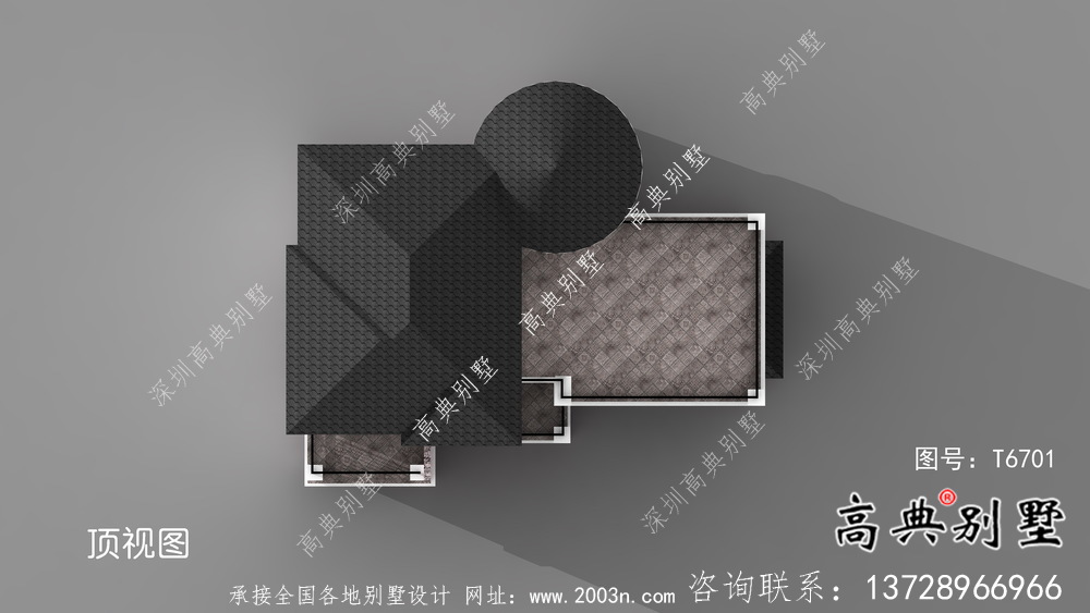 小户型房屋乡村别墅户型图，现代风格外型设计效果图