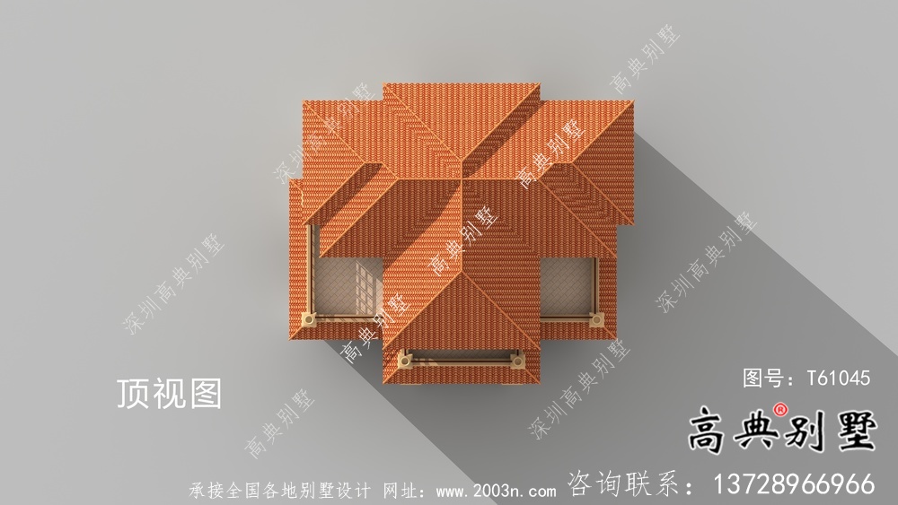 经典大方豪华简单欧式三层别墅设计图纸