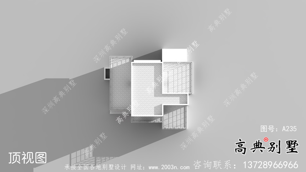 现代风格复式三层别墅设计图纸及平面设计图