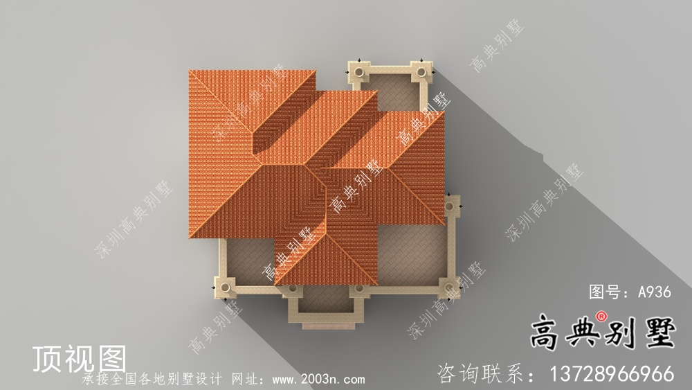 简单欧式四层别墅设计图纸平面图