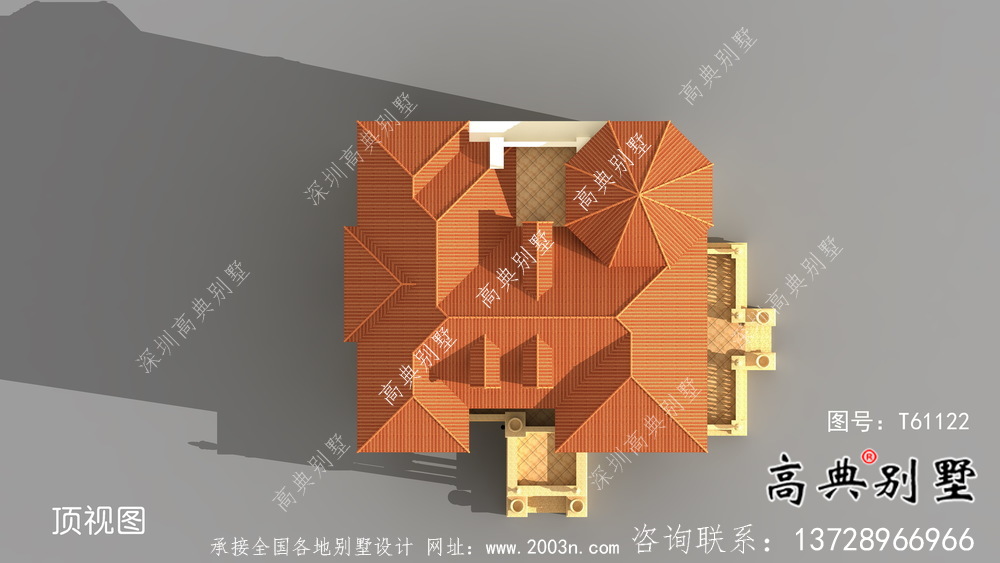 古典风格雅致紧凑小洋楼别墅工程图纸