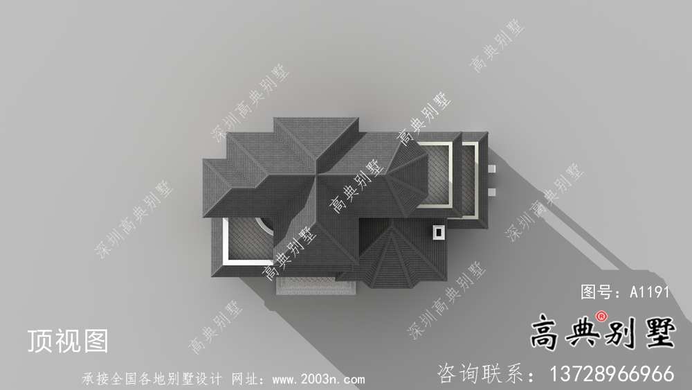 简欧三层实用别墅设计图纸