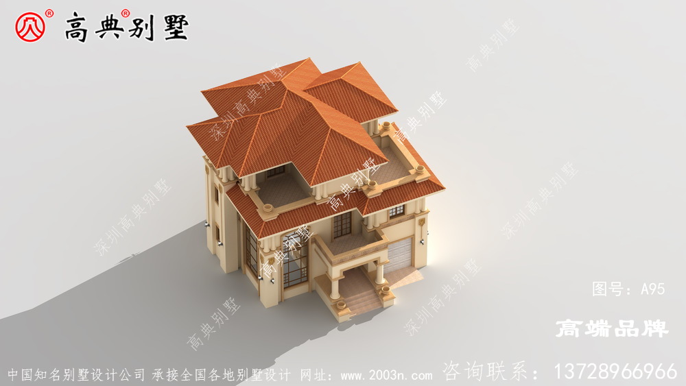 简单欧式三层自建住宅设计图