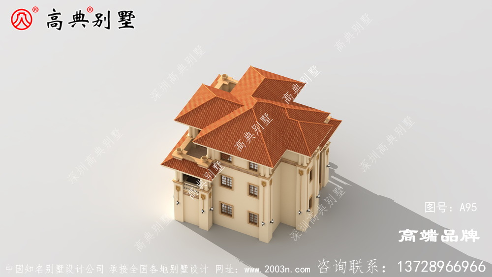 简单欧式三层自建住宅设计图