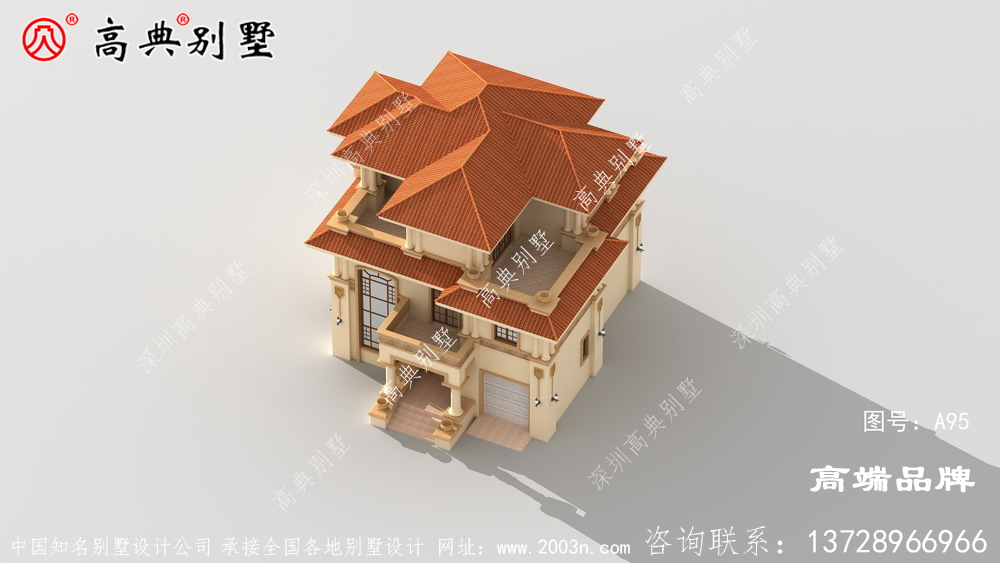 简单欧式三层自建住宅设计图