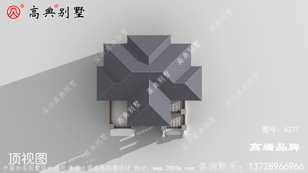 中式别墅建筑设计效果图